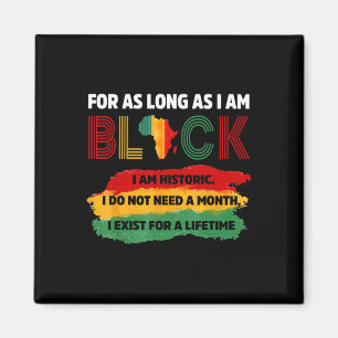 Black History Period Pride African American Men Wo Magnet