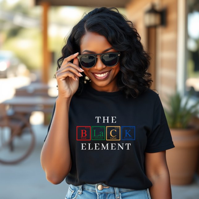 Black History Periodic Table Element Juneteenth T-Shirt (Black History Periodic Table Prime Element Juneteenth T-Shirt
)