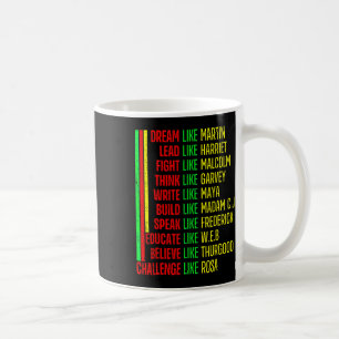 Black History Pride Martin Black Afro African Coffee Mug