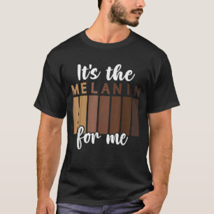 Black History Pride Melanin African American Men W T-Shirt