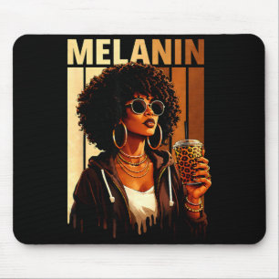Black history pride queen blessed afrocentric mouse pad