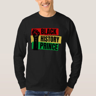 Black History Prince Family Fun Melanin Men Women T-Shirt