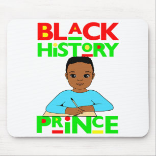 Black History Prince Melanin Boy Son Bruh Brown Sk Mouse Pad