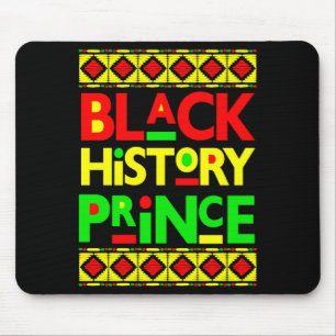 Black History Prince Melanin Boy Son Bruh Brown Sk Mouse Pad