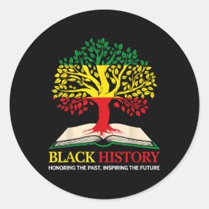 Black History Proud Black History Culture Teacher Classic Round Sticker