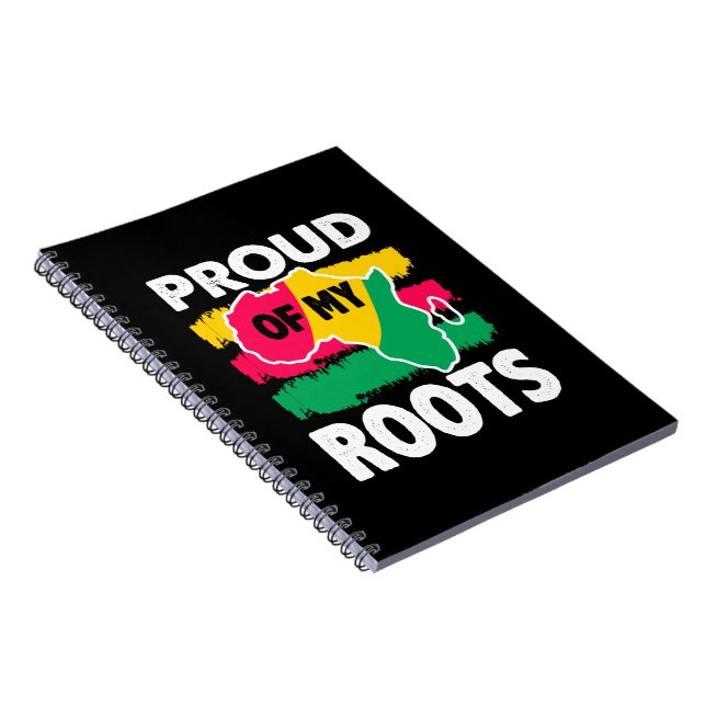 Black History Proud of My Roots Notebook (Right Side)