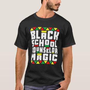 Black History Pyjamas Afro Black School Counsellor T-Shirt