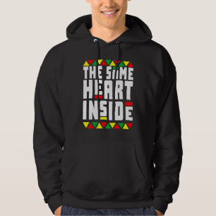 Black History Pyjamas The Same Heart Inside Black Hoodie