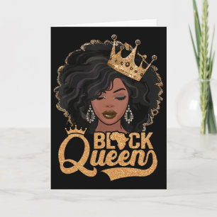 Black History Queen Black History Month Women Afri Card