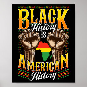 Black History T Shirts Black History Is American H Poster