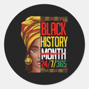 Black History T Shirts Black History Month Shirt 2 Classic Round Sticker