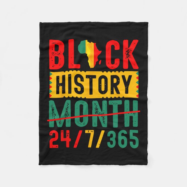 Black History T Shirts Black History Month Shirt 2 Fleece Blanket (Front)
