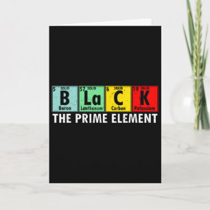 Black History The Prime Element Periodic Table Men Card