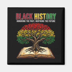 Black History Tree Book Honoring Past Inspiring Fu Magnet