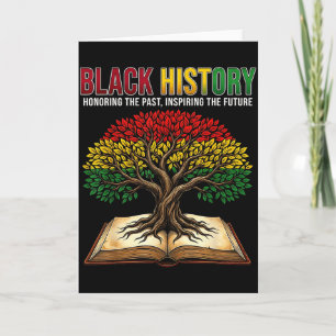 Black History Tree Book Honouring Past Inspiring F Card