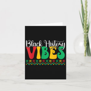 Black History Vibes African American Freedom Junet Card