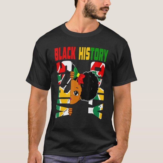 Black History Vibes Only Melanin Princess Black Gi T-Shirt (Front)