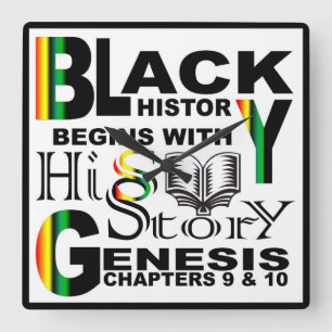 Black History Wall Clock