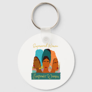 Black History Woman Empowerment African American W Key Ring