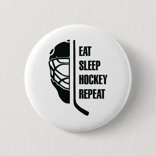Black Hockey Design For Professional Ice Hockey Pl 6 Cm Round Badge