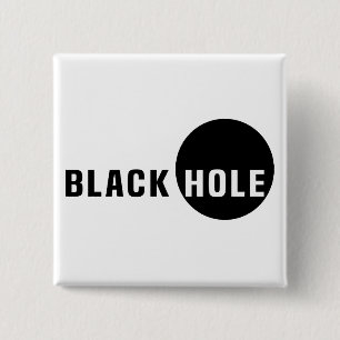 Black Hole 15 Cm Square Badge