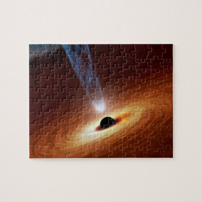 Black Hole Astronomy Space Art Jigsaw Puzzle (Horizontal)
