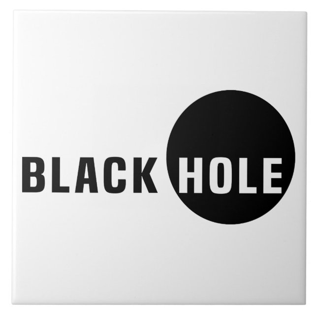 Black Hole Ceramic Tile (Front)