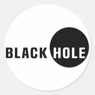 Black Hole Classic Round Sticker