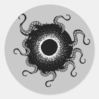 Black hole classic round sticker