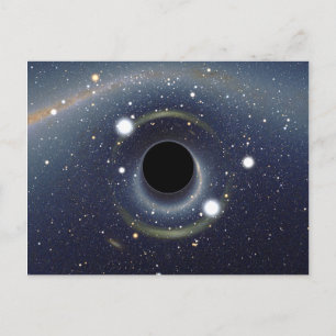 Black Hole Einstein Ring NASA Postcard