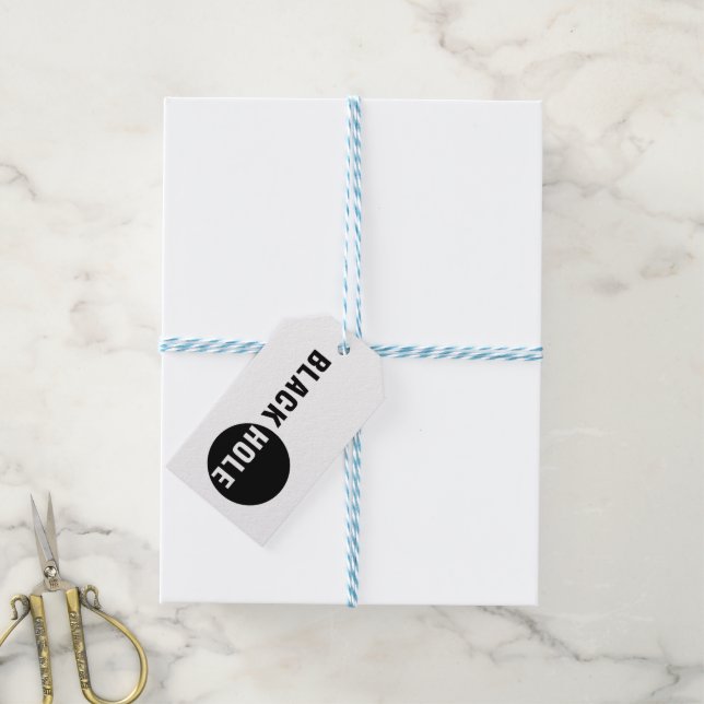 Black Hole Gift Tags (With Twine)