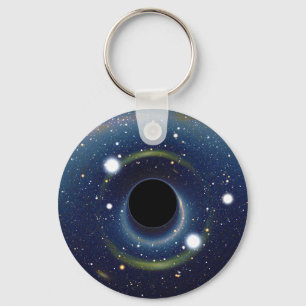 Black hole in front of the Large Magellanic Cloud Key Ring