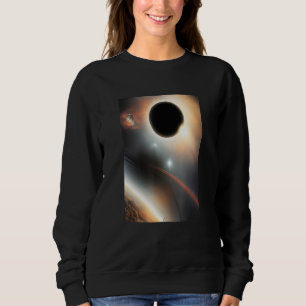 Black Hole In Outer Space Universe Galaxy Science Sweatshirt