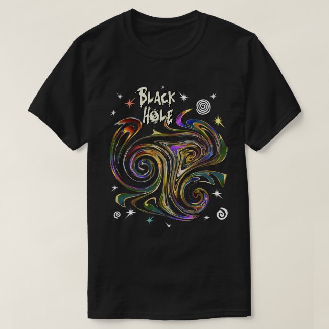 Black Hole Merger T-Shirt (Design Front)