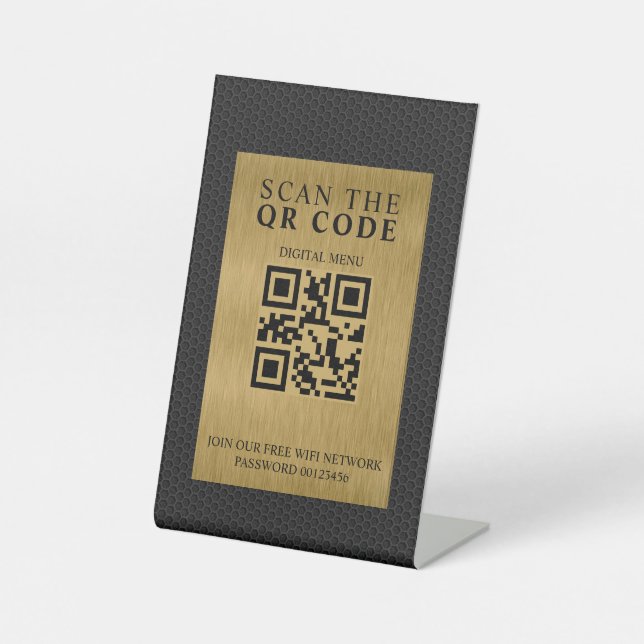 Black Hole Metal  Pedestal Sign (Front)