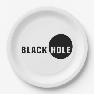 Black Hole Paper Plate