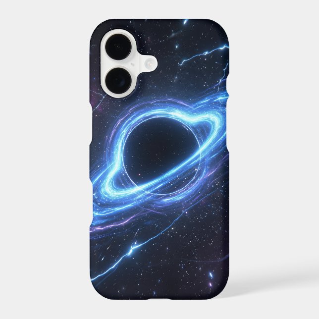 Black Hole Phone Case | Electric Blue Cosmic (Back)
