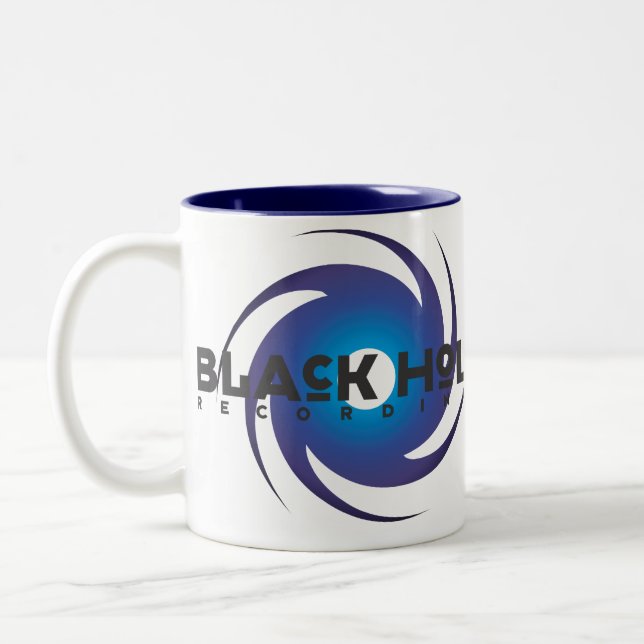 Black Hole Recordings Basic Blue Mug (Left)