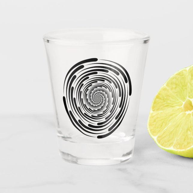 Black Hole Shot Glass (Front)