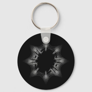 Black Hole Snowflake - Key Ring