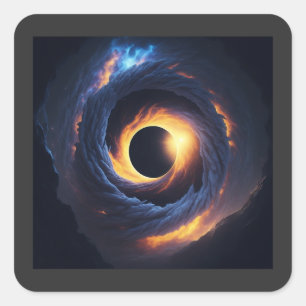 Black Hole Square Sticker