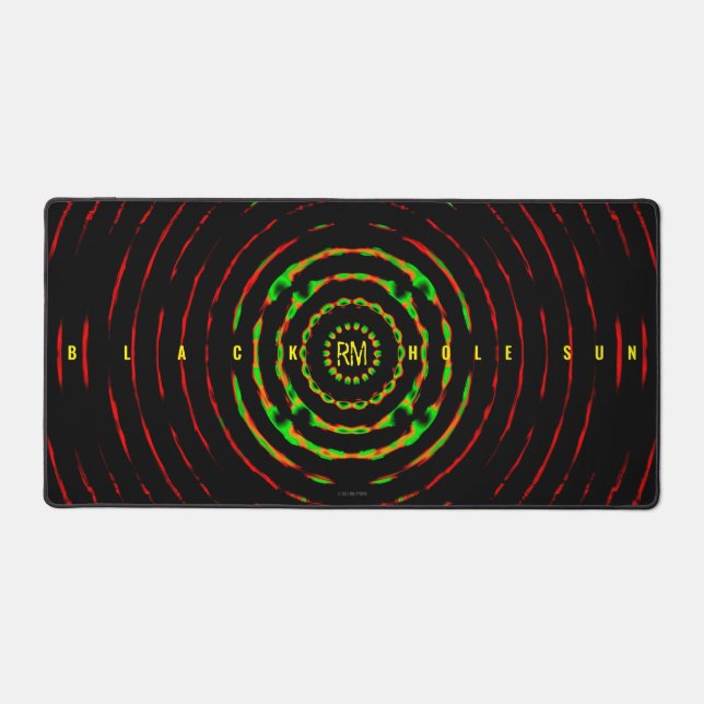 Black Hole Sun Desk Mat (Front)