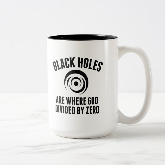Black Holes Two-Tone Coffee Mug (Right)