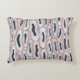Black Holes: Vintage Chaos Pattern. Decorative Cushion