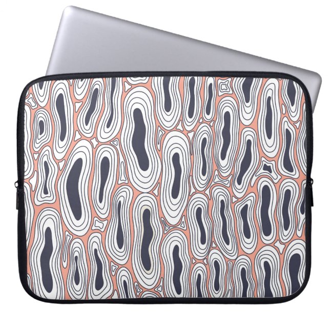 Black Holes: Vintage Chaos Pattern. Laptop Sleeve (Front)