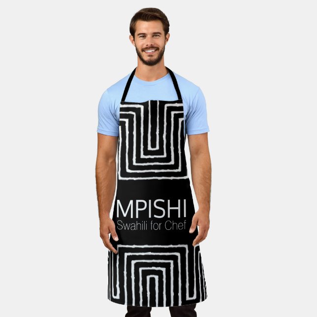 Black Holiday Juneteenth Kwanzaa Apron (Worn)