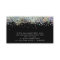 Black Holographic Glitter Business Card