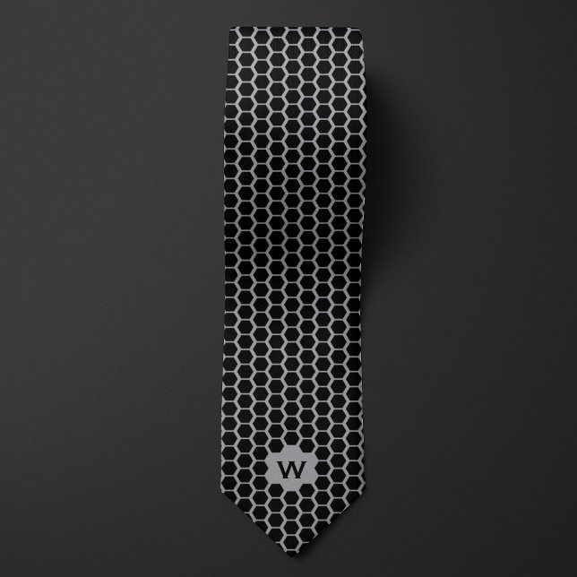 Black Honeycomb Casual Tie (Creator Uploaded)