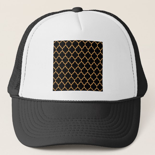 Black Honeycomb Trucker Hat (Front)
