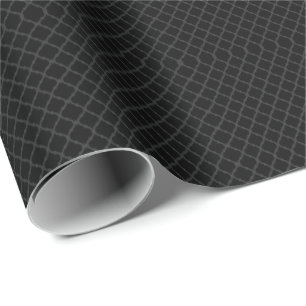 Black Honeycomb Wrapping Paper